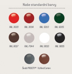 Standardní barvy RAL
